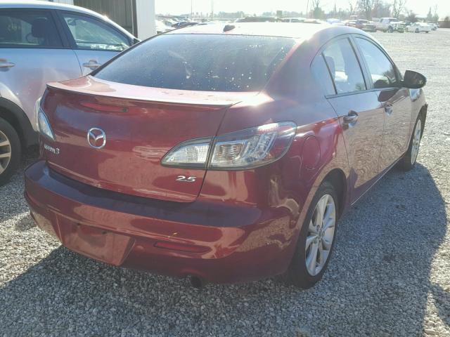 JM1BL1S55A1207977 - 2010 MAZDA 3 S RED photo 4