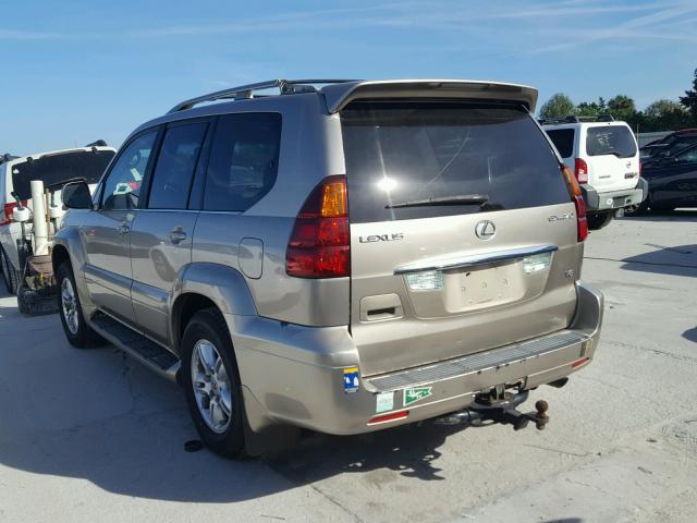 JTJBT20X840066615 - 2004 LEXUS GX 470 BEIGE photo 3