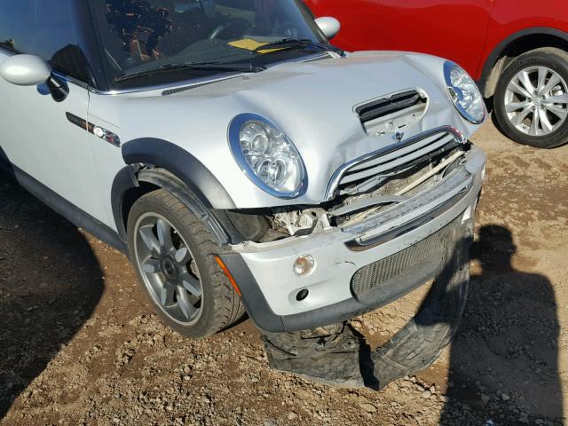 WMWRH33558TU80326 - 2008 MINI COOPER S SILVER photo 9