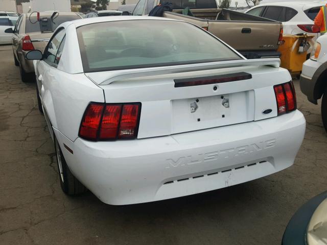 1FAFP4048XF222976 - 1999 FORD MUSTANG WHITE photo 3