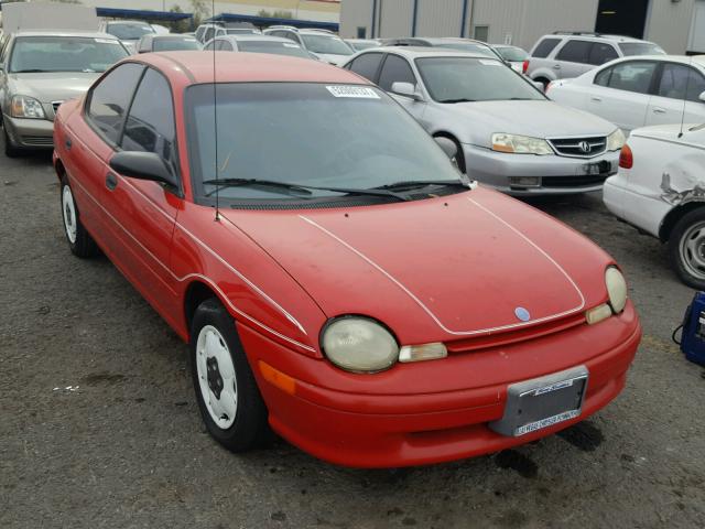 1P3ES27C2TD685465 - 1996 PLYMOUTH NEON RED photo 1