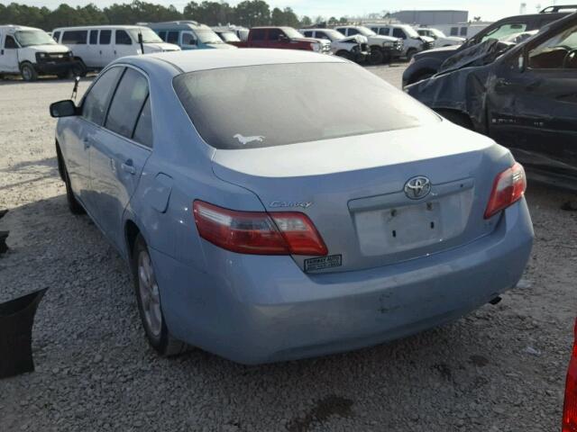 4T1BE46K98U739118 - 2008 TOYOTA CAMRY CE BLUE photo 3