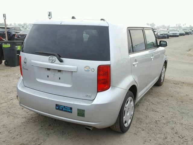 JTLKE50E081004319 - 2008 TOYOTA SCION XB 银色 照片 4