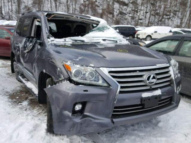 JTJHY7AX7F4181614 - 2015 LEXUS LX 570 GRAY photo 1