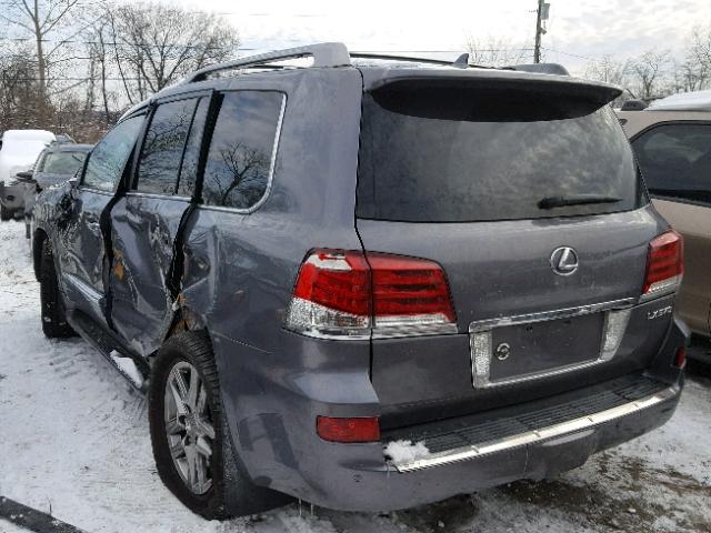 JTJHY7AX7F4181614 - 2015 LEXUS LX 570 GRAY photo 3