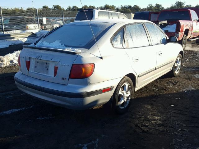 KMHDN55DX3U086907 - 2003 HYUNDAI ELANTRA GL GRAY photo 4