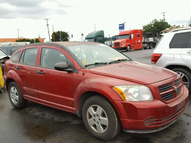 1B3HB28C77D582576 - 2007 DODGE CALIBER RED photo 1