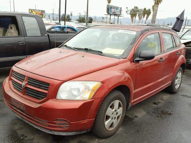 1B3HB28C77D582576 - 2007 DODGE CALIBER RED photo 2