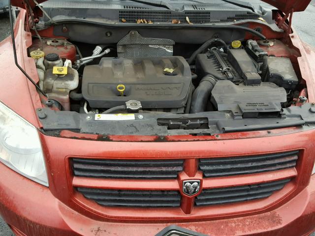 1B3HB28C77D582576 - 2007 DODGE CALIBER RED photo 7