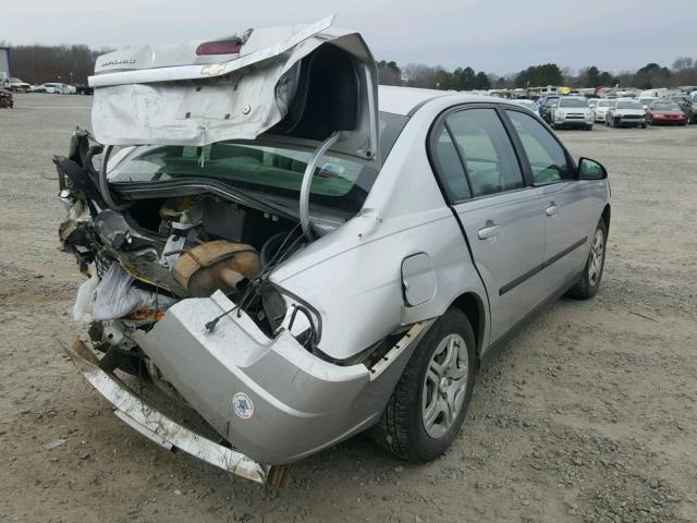 1G1ZS52F25F132139 - 2005 CHEVROLET MALIBU SILVER photo 4