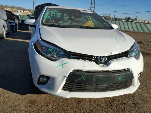 5YFBURHE8EP104024 - 2014 TOYOTA COROLLA L WHITE photo 9