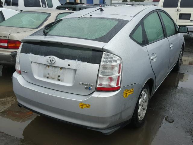 JTDKB20U167074612 - 2006 TOYOTA PRIUS SILVER photo 4