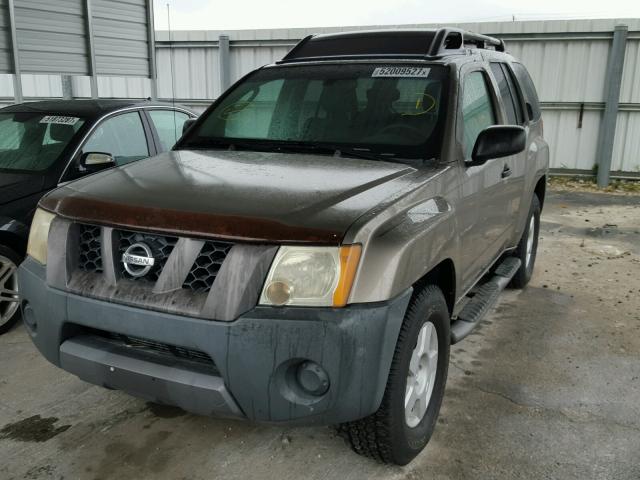 5N1AN08U05C638442 - 2005 NISSAN XTERRA OFF GREEN photo 2