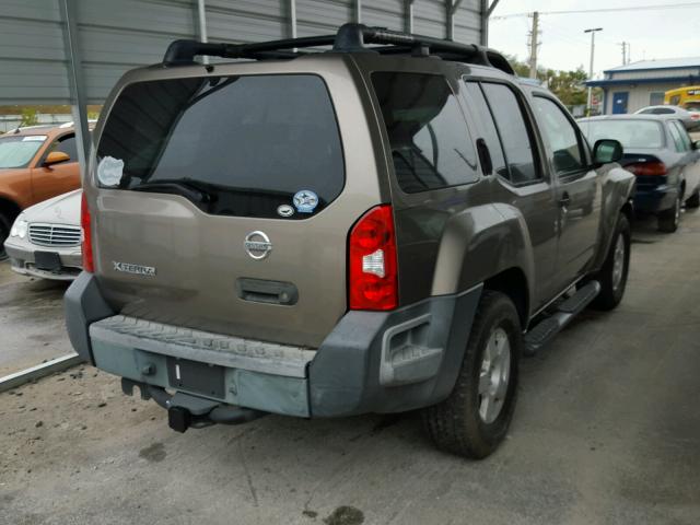 5N1AN08U05C638442 - 2005 NISSAN XTERRA OFF GREEN photo 4