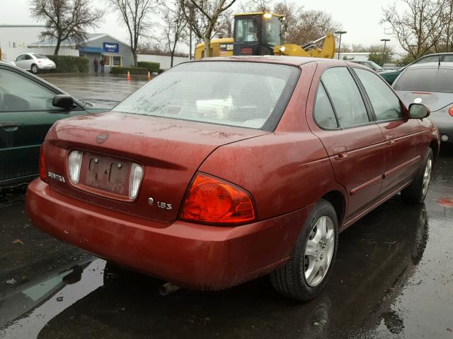 3N1CB51D15L522736 - 2005 NISSAN SENTRA 1.8 BURGUNDY photo 4