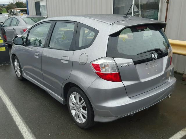 JHMGE8H41AC035537 - 2010 HONDA FIT SPORT GRAY photo 3