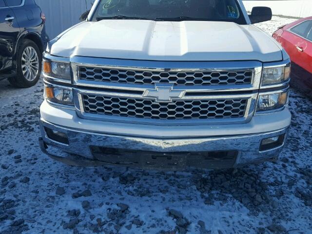 1GCVKREHXEZ233938 - 2014 CHEVROLET SILVERADO WHITE photo 9