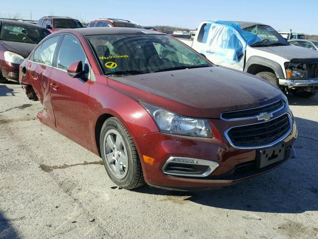 1G1PC5SB2F7233002 - 2015 CHEVROLET CRUZE LT MAROON photo 1