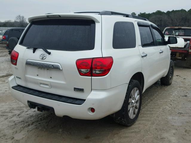 5TDYY5G13AS025674 - 2010 TOYOTA SEQUOIA PL WHITE photo 4