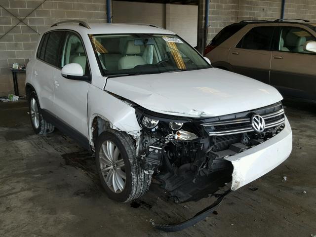 WVGAV3AX8DW602243 - 2013 VOLKSWAGEN TIGUAN S WHITE photo 1