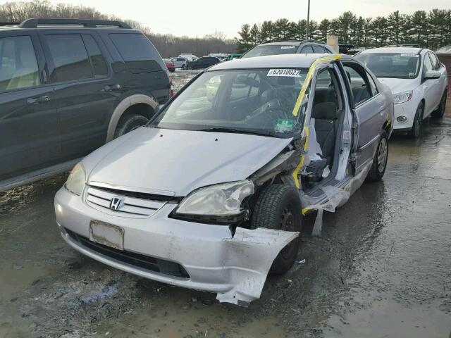 2HGES16543H507011 - 2003 HONDA CIVIC LX SILVER photo 2