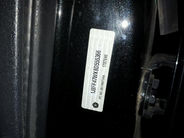 1J8FF47WX8D555366 - 2008 JEEP COMPASS SP BLACK photo 10