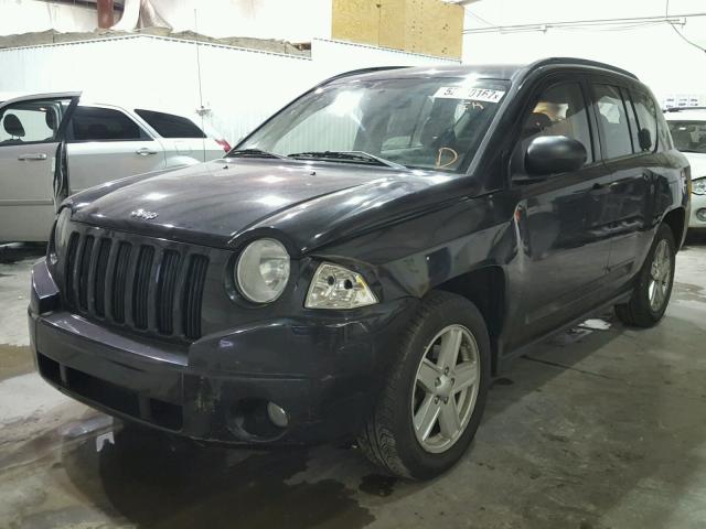 1J8FF47WX8D555366 - 2008 JEEP COMPASS SP BLACK photo 2