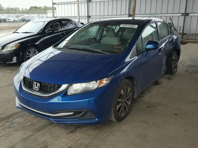 19XFB2F84DE080848 - 2013 HONDA CIVIC EX BLUE photo 2