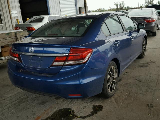 19XFB2F84DE080848 - 2013 HONDA CIVIC EX BLUE photo 4