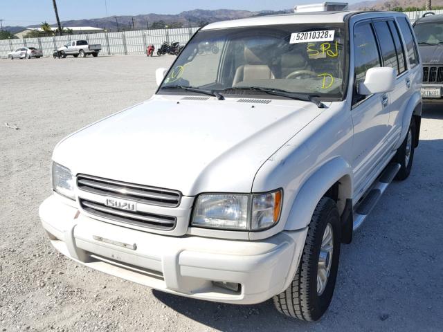 JACDS58X717J15440 - 2001 ISUZU TROOPER S WHITE photo 2