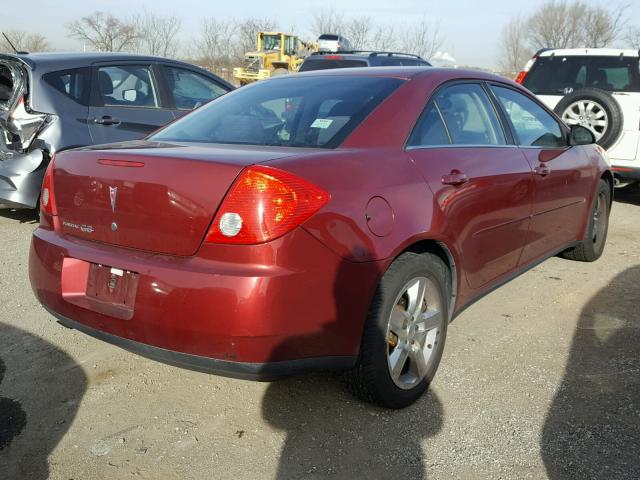 1G2ZG57B194221821 - 2009 PONTIAC G6 MAROON photo 4