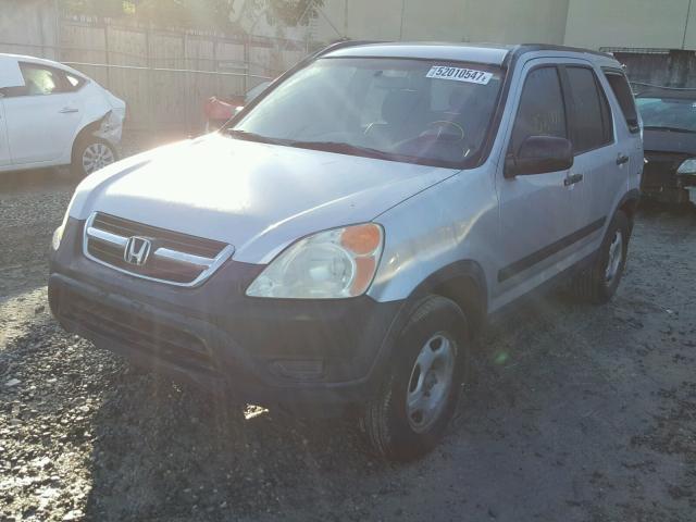 SHSRD684X4U205539 - 2004 HONDA CR-V LX SILVER photo 2