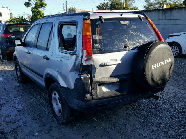 SHSRD684X4U205539 - 2004 HONDA CR-V LX SILVER photo 3