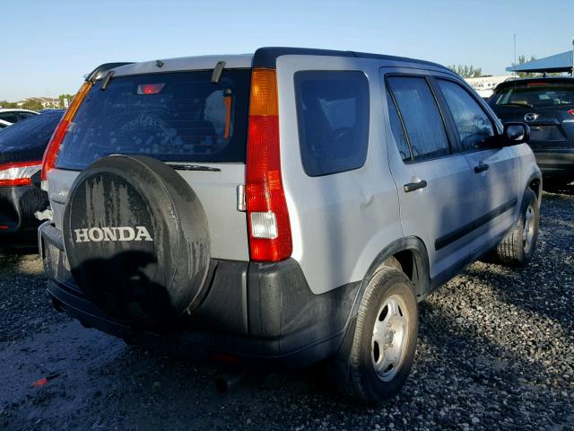 SHSRD684X4U205539 - 2004 HONDA CR-V LX SILVER photo 4