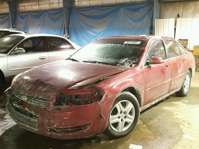 2G1WB58K569128474 - 2006 CHEVROLET IMPALA LS RED photo 2