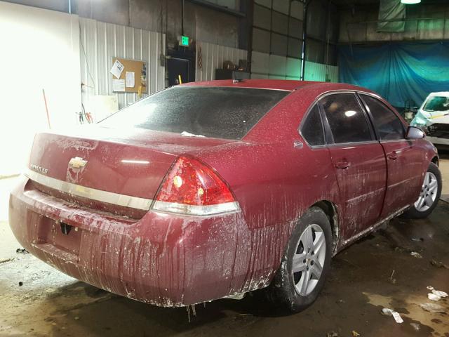 2G1WB58K569128474 - 2006 CHEVROLET IMPALA LS RED photo 4