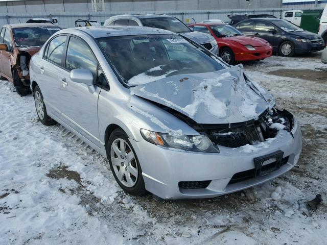 2HGFA1F58AH575106 - 2010 HONDA CIVIC LX SILVER photo 1