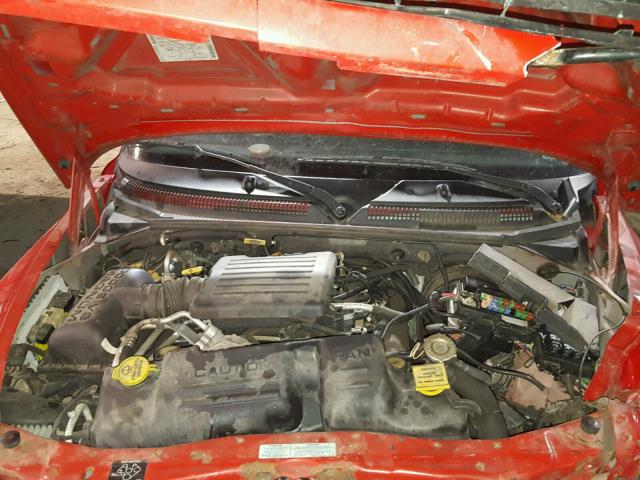 1B4HR28N41F601749 - 2001 DODGE DURANGO RED photo 7