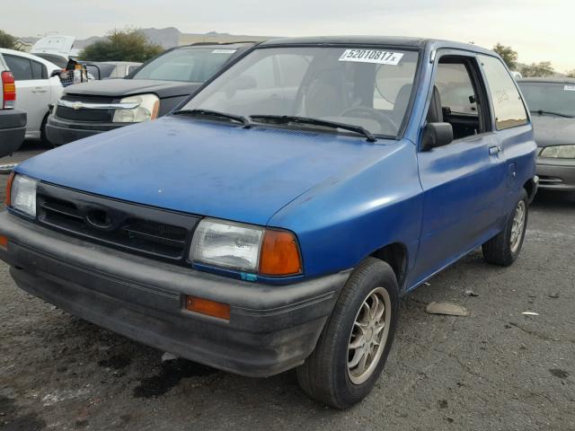 KNJPT05H1P6111617 - 1993 FORD FESTIVA L BLUE photo 2