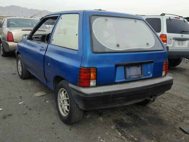 KNJPT05H1P6111617 - 1993 FORD FESTIVA L BLUE photo 3