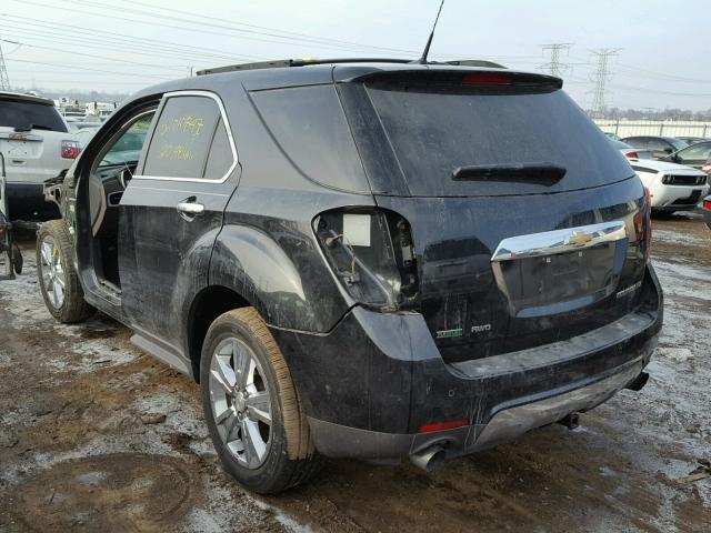 2CNFLGE57B6346874 - 2011 CHEVROLET EQUINOX LT BLACK photo 3