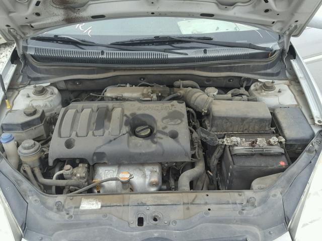 KMHCN46C59U296352 - 2009 HYUNDAI ACCENT GLS SILVER photo 7