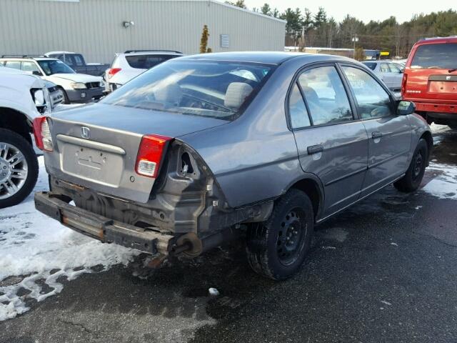 2HGES16325H519840 - 2005 HONDA CIVIC DX V GRAY photo 4