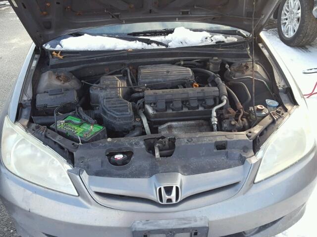 2HGES16325H519840 - 2005 HONDA CIVIC DX V GRAY photo 7