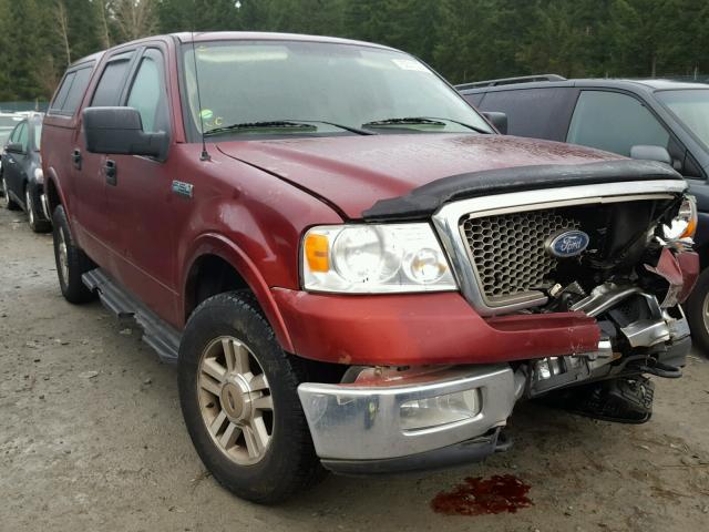 1FTPW14515KF05016 - 2005 FORD F150 SUPER RED photo 1