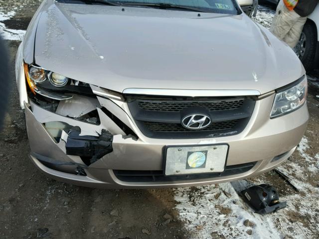 5NPET46C98H300513 - 2008 HYUNDAI SONATA GLS BROWN photo 7