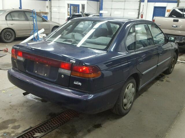 4S3BD4350W7211162 - 1998 SUBARU LEGACY L BLUE photo 4