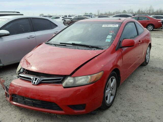 2HGFG12817H523663 - 2007 HONDA CIVIC EX RED photo 2