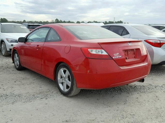 2HGFG12817H523663 - 2007 HONDA CIVIC EX RED photo 3