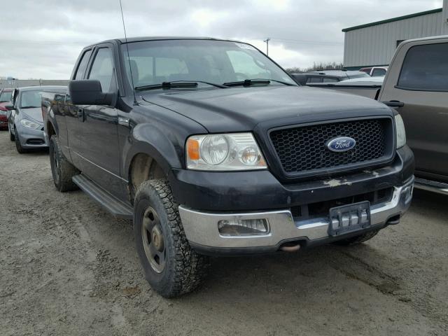 1FTRX14W55NA17815 - 2005 FORD F150 BLACK photo 1